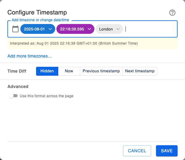 Timestamp for Confluence screenshot 2