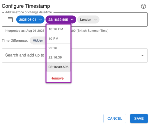 Timestamp screenshot 4