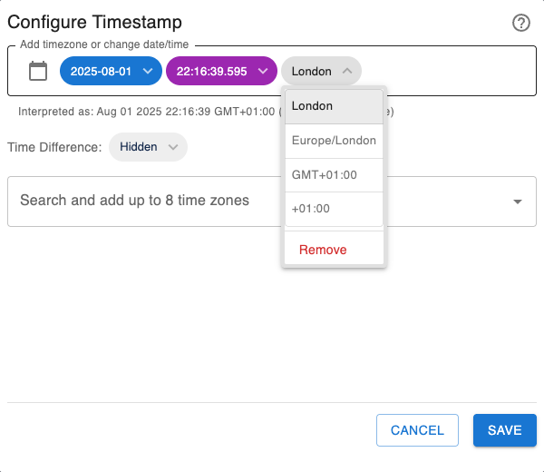 Timestamp screenshot 5