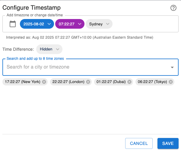 Timestamp screenshot 10