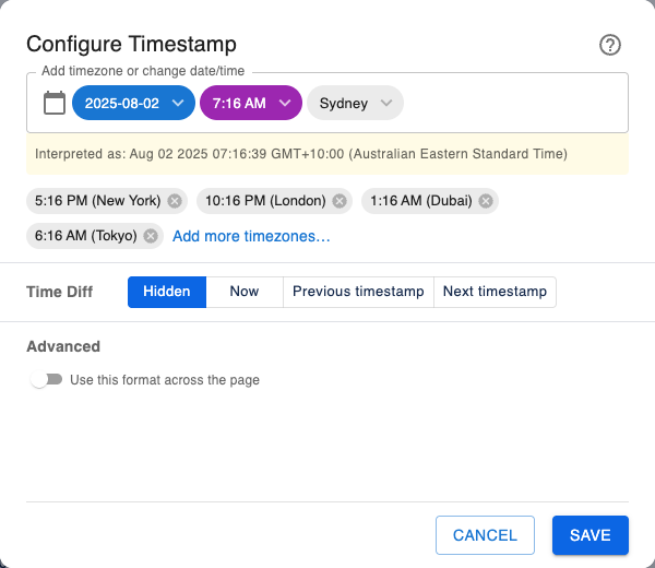 Timestamp for Confluence screenshot 10